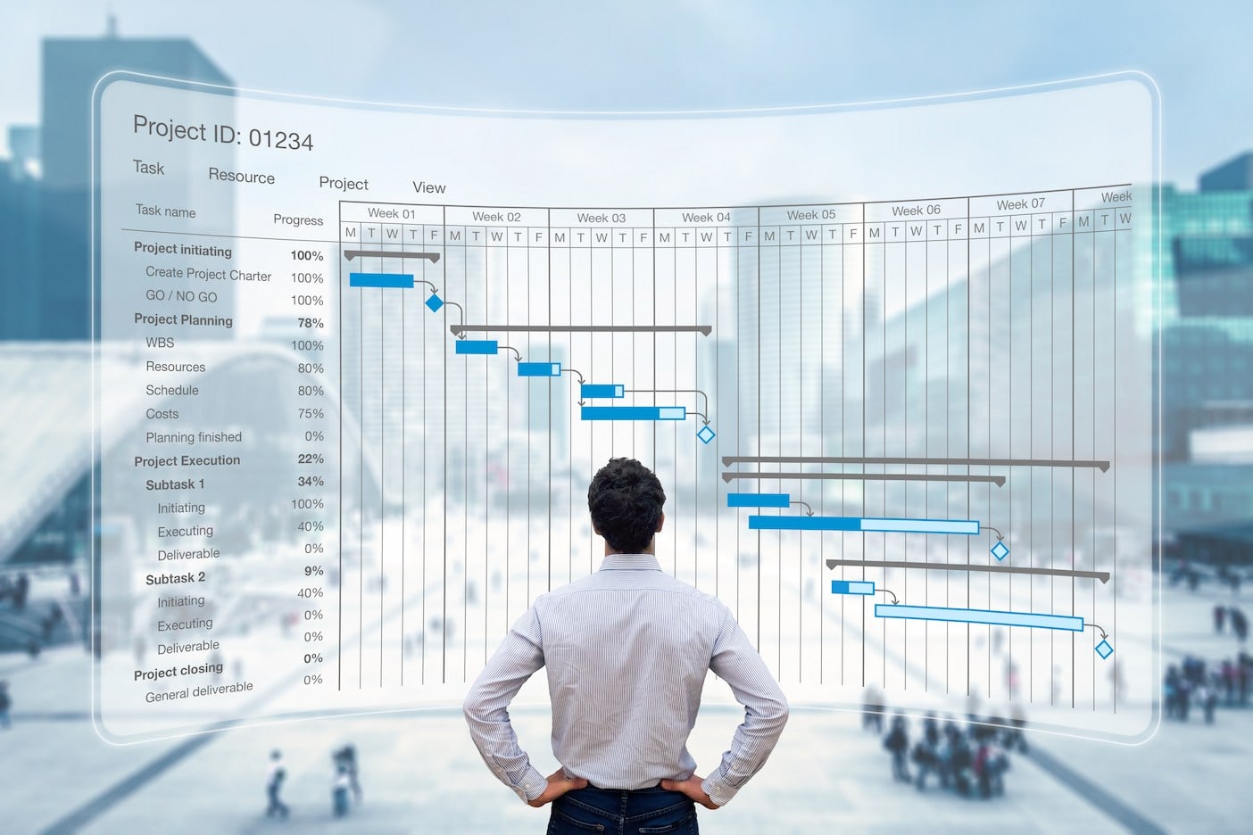 Construction professional using Schedule Assistant